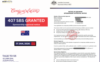 SBS APPROVAL – SUBCLASS 407