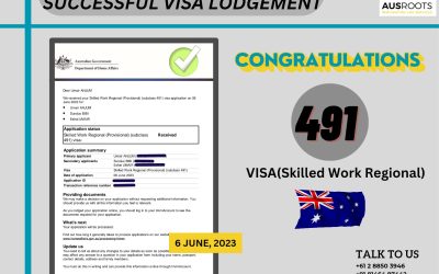 Successful 491 visa submission and state nomination approval