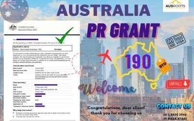 AUSTRALIA PR GRANTED 190 VISA