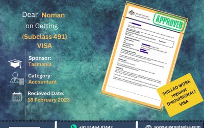 ACCOUNTANT 491 VISA SPONSORED BY TASMANIA