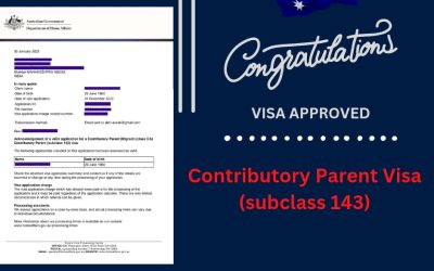 CONTRIBUTORY PARENT VISA SUBCLASS 143