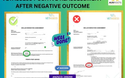 VETASSESS POSITIVE ASSESSMENT AFTER NEGATIVE OUTCOME