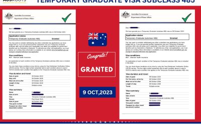 TEMPORARY GRADUATE (SUBCLASS 485) VISA GRANTS