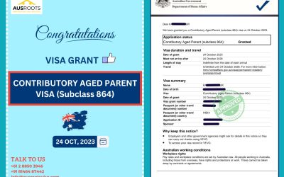 VISA GRANT CONTRIBUTORY AGED PARENT (SUBCLASS 864)