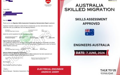SKILL ASSESSMENT APPROVED FROM ENGINEERS AUSTRALIA FOR ELECTRICAL ENGINEER ON 7 JUNE,2024