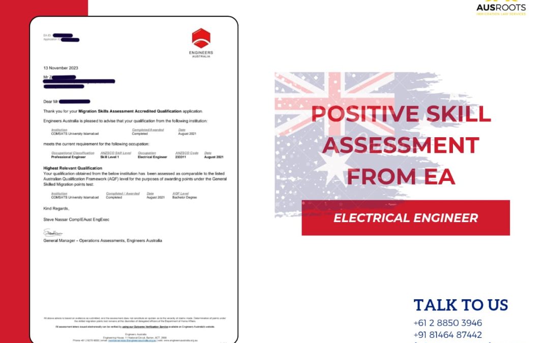 POSITIVE SKILL ASSESSMENT FROM ENGINEERS AUSTRALIA